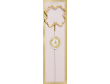 Produktbild: Kleeblatt gold Goldstück rosa Wondercandle® classic
