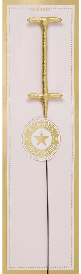 Weiteres Produktbild 1: I gold Goldstück rosa Wondercandle® classic