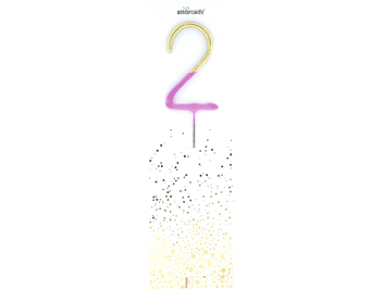 Produktbilder: 2 Bicolor 2-farbig gold pink Wondercandle® classic