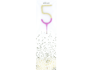 Produktbilder 1: 5 Bicolor 2-farbig gold pink Wondercandle® classic