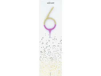 Produktbilder 1: 6 Bicolor 2-farbig gold pink Wondercandle® classic