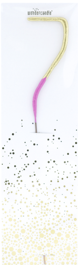 Weiteres Produktbild 1: 7 Bicolor 2-farbig gold pink Wondercandle® classic