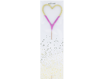 Produktbild: Herz Bicolor 2-farbig gold pink Wondercandle® classic