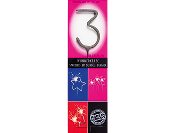 Produktbild: 3 grau Multi Wondercandle® classic Euroloch