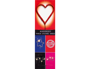 Produktbild: Herz rot Multi Wondercandle® classic Euroloch