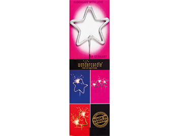Produktbilder 1: Stern silber Multi Wondercandle® classic Euroloch