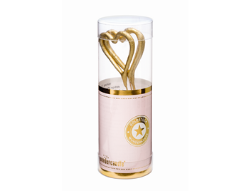 Produktbilder 1: Herz gold Goldstück 247 Wondercandle® mini 4er Set