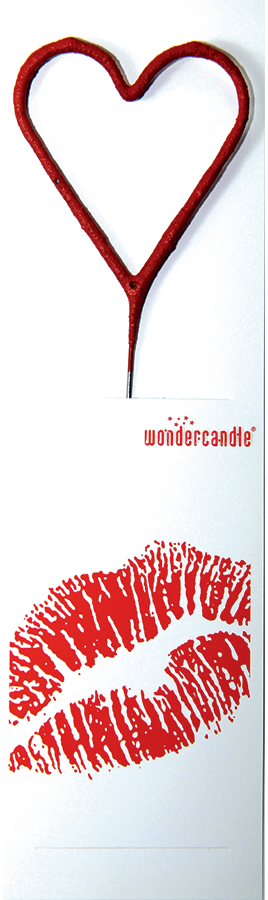 Weiteres Produktbild 1: Herz rot 915 Kiss Wondercandle® classic