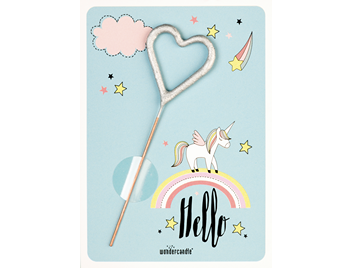 Produktbild: Hello unicorn blau 267 Mini Wondercard 711155300000