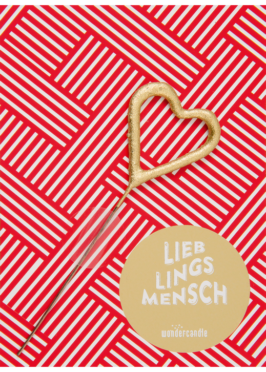 Weiteres Produktbild 1: Lieblingsmensch 419 Mini Wondercard farblich sortiert