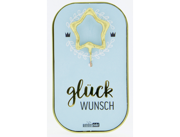 Produktbilder: Glückwunsch blau Goldfunkeln 287 Wondercake