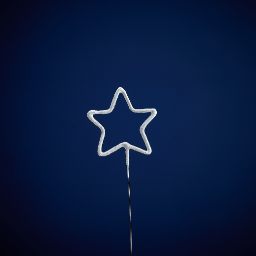 Weiteres Produktbild 3: Stern silber Spotlight Wondercandle® classic