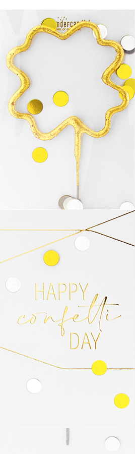 Weiteres Produktbild 1: Klee gold Confetti Wondercandle® classic