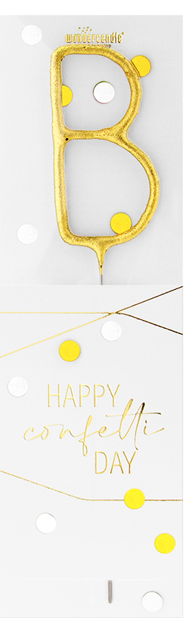 Weiteres Produktbild 1: B gold Confetti Wondercandle® classic
