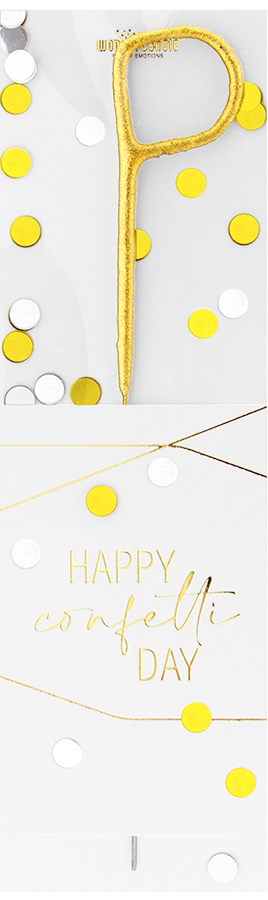 Weiteres Produktbild 1: P gold Confetti Wondercandle® classic