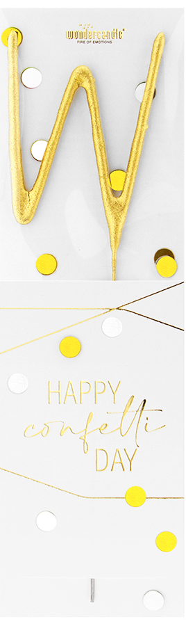 Weiteres Produktbild 1: W gold Confetti Wondercandle® classic