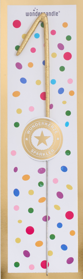 Weiteres Produktbild 3: 1 Tricolor gold silber rosé Wondercandle® classic