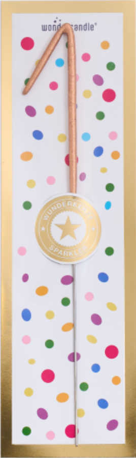 Weiteres Produktbild 4: 1 Tricolor gold silber rosé Wondercandle® classic