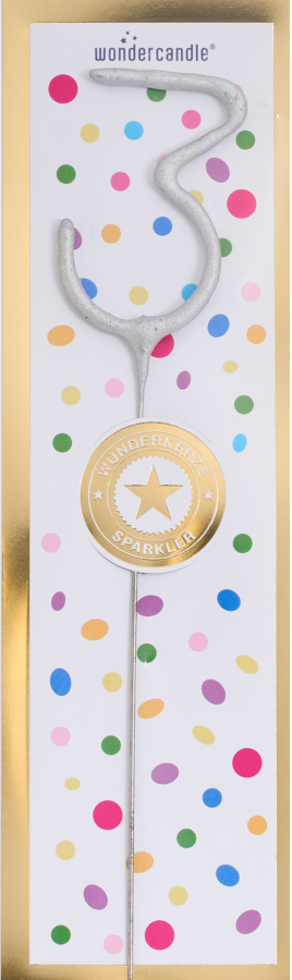 Weiteres Produktbild 3: 3 Tricolor gold silber rosé Wondercandle® classic