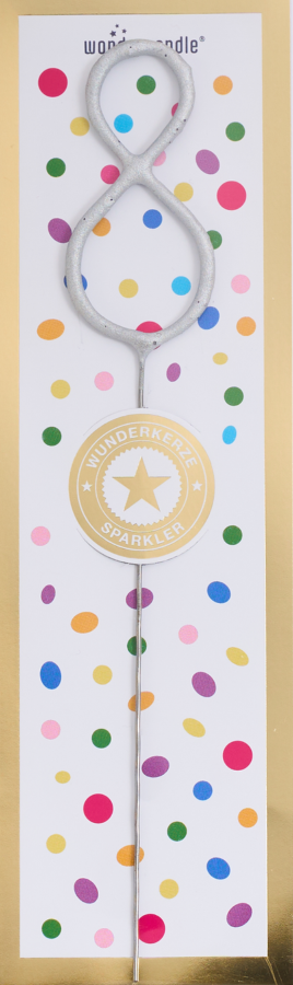 Weiteres Produktbild 3: 8 Tricolor gold silber rosé Wondercandle® classic