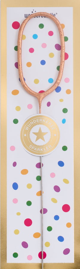 Weiteres Produktbild 2: 0 Tricolor gold silber rosé Wondercandle® classic