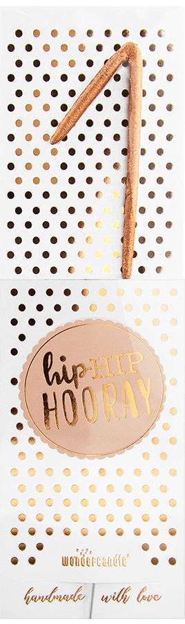 Weiteres Produktbild 1: 1 rosé Hiphip Hooray 290 Wondercandle® classic