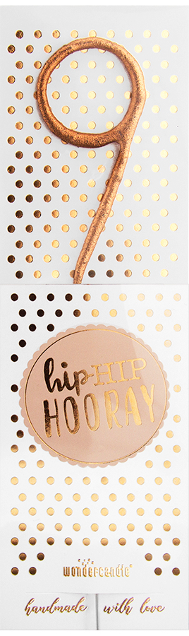 Weiteres Produktbild 1: 9 rosé Hiphip Hooray 290 Wondercandle® classic