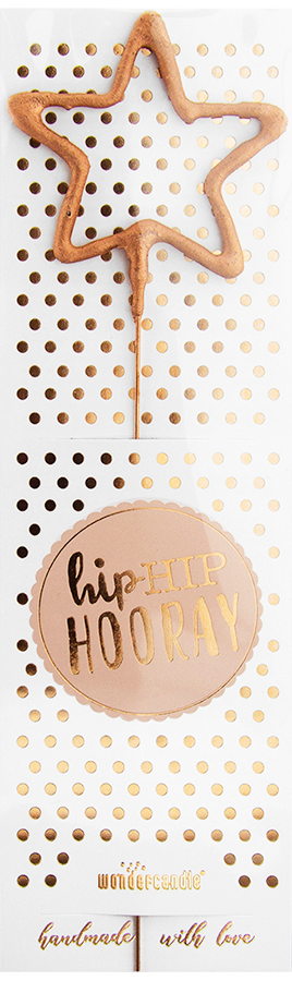 Produktbild: Stern rosé Hiphip Hooray 290 Wondercandle® classic