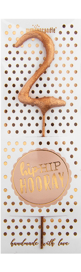 Weiteres Produktbild 1: 2 mini rosé Hiphip Hooray 290 Wondercandle® Mini