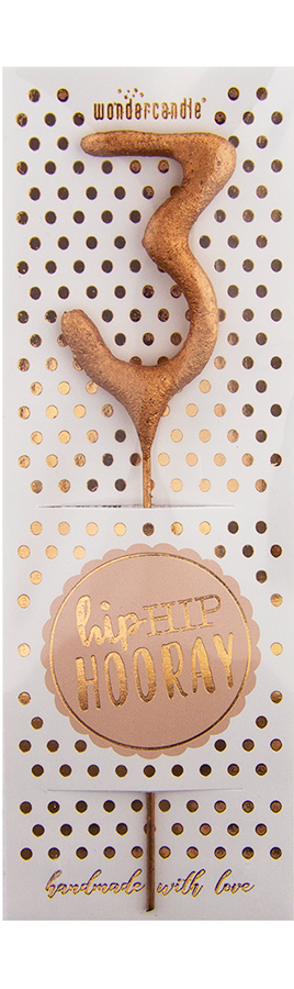 Weiteres Produktbild 1: 3 mini rosé Hiphip Hooray 290 Wondercandle® Mini