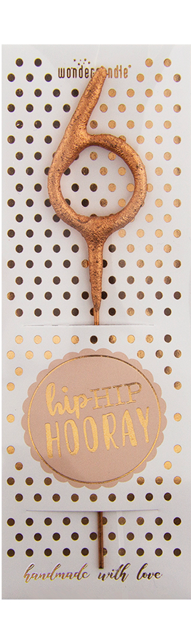 Weiteres Produktbild 1: 6 mini rosé Hiphip Hooray 290 Wondercandle® Mini