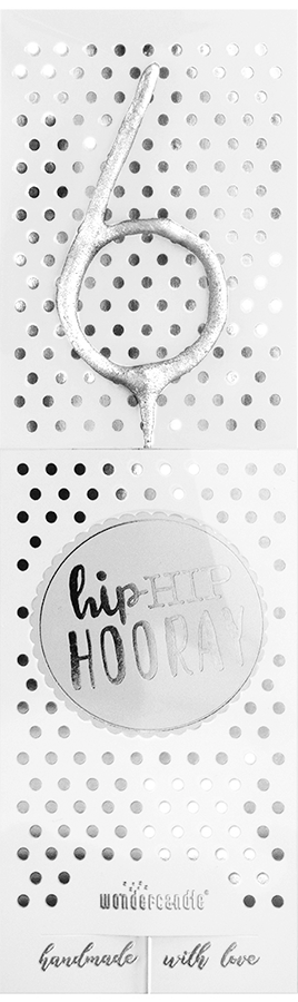 Weiteres Produktbild 1: 6 silber Hiphip Hooray 334 Wondercandle® classic