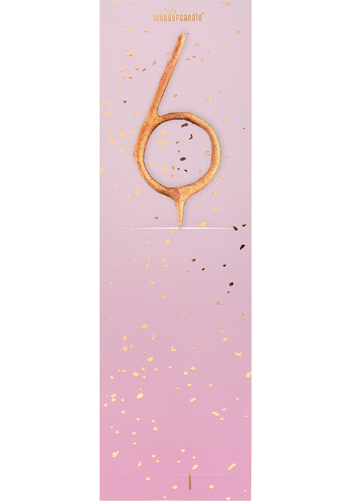 Weiteres Produktbild 1: 6 rosegold Fairydust Wondercandle® classic