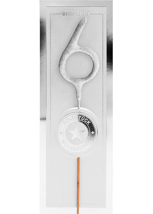 Weiteres Produktbild 1: 6 silber mini Platinum 335 Wondercandle® mini