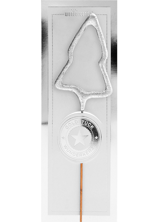 Weiteres Produktbild 1: Baum silber mini Platinum 335 Wondercandle® mini