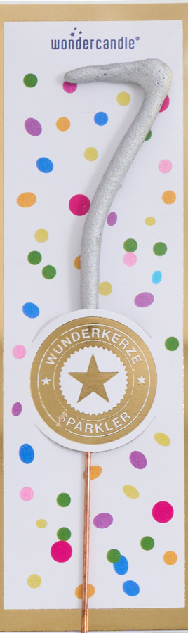 Weiteres Produktbild 3: 7 mini Tricolor gold silber rosé Wondercandle® mini