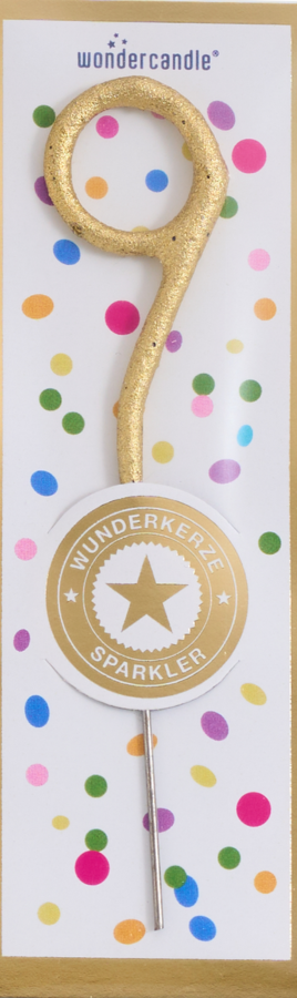 Weiteres Produktbild 1: 9 mini Tricolor gold silber rosé Wondercandle® mini