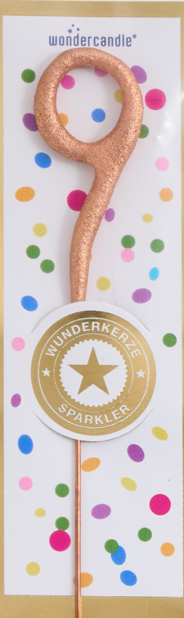 Weiteres Produktbild 2: 9 mini Tricolor gold silber rosé Wondercandle® mini