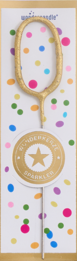Weiteres Produktbild 1: 0 mini Tricolor gold silber rosé Wondercandle® mini