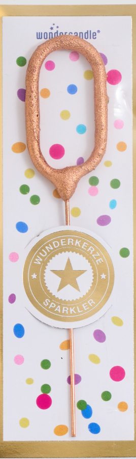 Weiteres Produktbild 2: 0 mini Tricolor gold silber rosé Wondercandle® mini