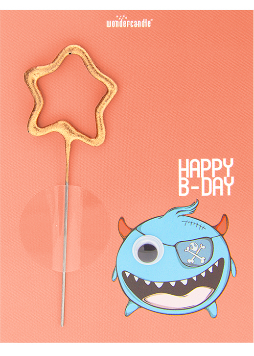 Weiteres Produktbild 1: Monster Happy B-Day Wackelaugen pink Mini Wondercard