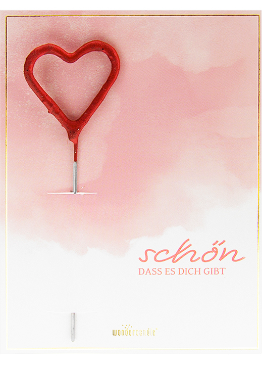 Weiteres Produktbild 1: Schön dass es dich gibt Aquarell Mini Wondercard