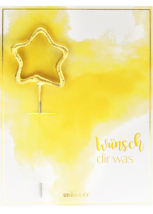 Weiteres Produktbild 1: Wünsch dir was Aquarell Mini Wondercard