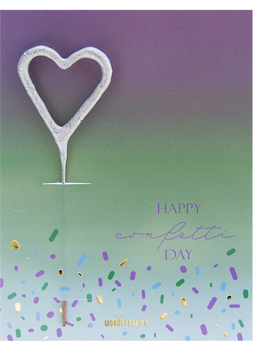 Weiteres Produktbild 1: Happy Confetti Day Full of Color Mini Wondercard