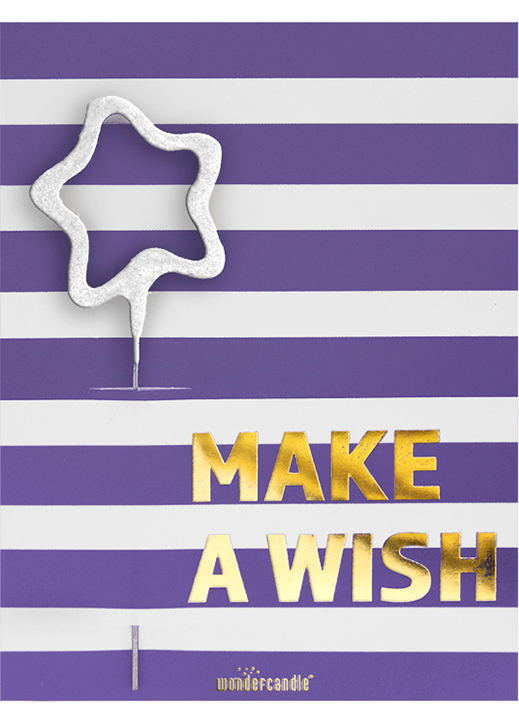 Weiteres Produktbild 1: Make a Wish Stripes Mini Wondercard