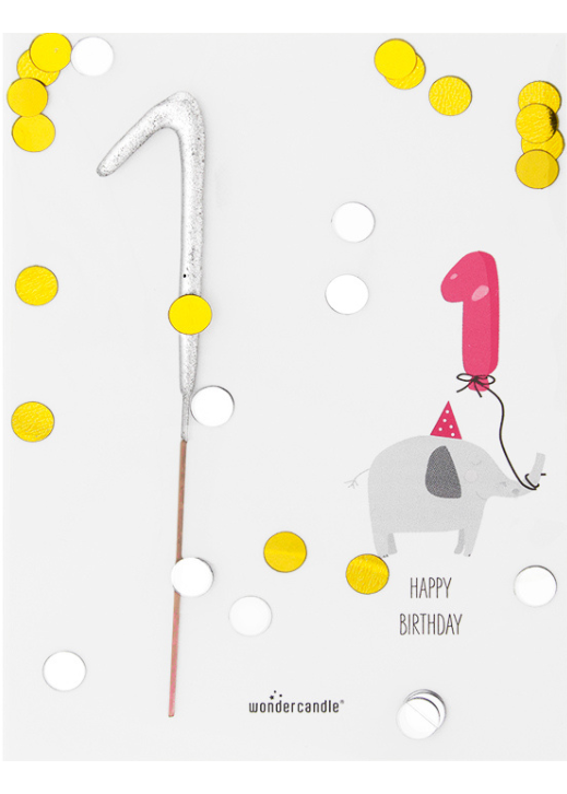 Weiteres Produktbild 1: 1 Baby Birthday Confetti Mini Wondercard