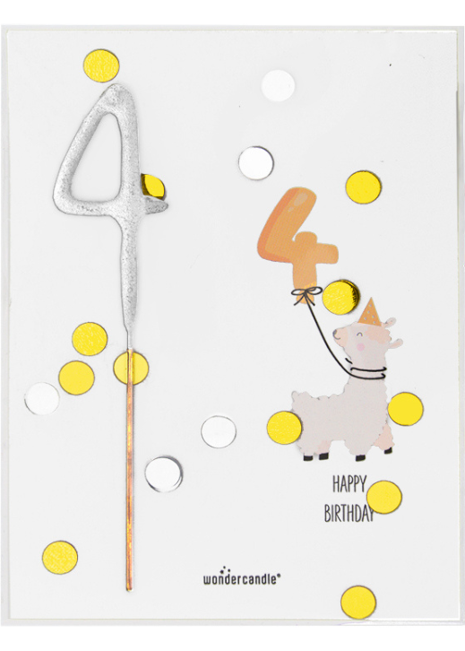 Weiteres Produktbild 1: 4 Baby Birthday Confetti Mini Wondercard