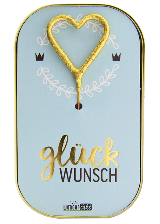 Weiteres Produktbild 1: Glückwunsch blau Goldfunkeln 287 Wondercake