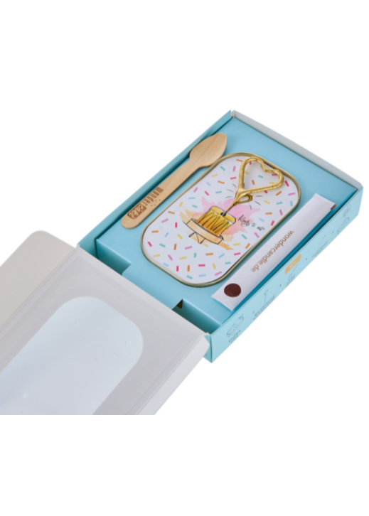 Weiteres Produktbild 3: Confetti weiß Wondercake deluxe blau Herz gold