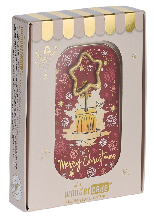 Weiteres Produktbild 1: Merry Christmas rot Wondercake deluxe rosa Stern gold
